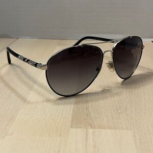 Burberry 3089 Silver & Black Aviator Sunglasses FRAMES ONLY